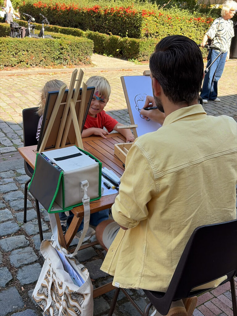 live karikatuur